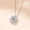 Silver heart-shaped party necklace for women - Crash A Party