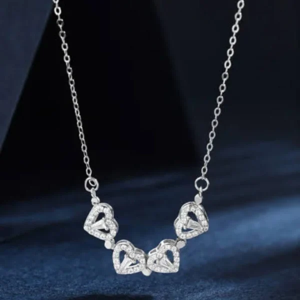 Crash A Party – Heart Neckpiece | Trendy Silver Pendant for Girls