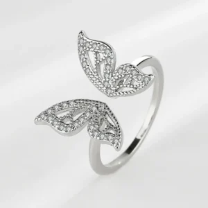 “Split-Flutter Spark – The Butterfly Break-Up Ring”